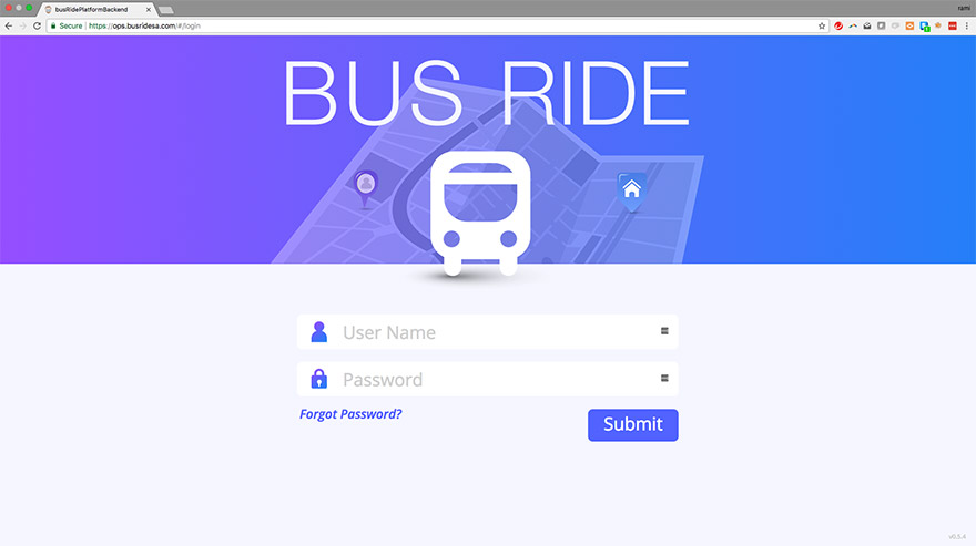Bus Ride Management Portal